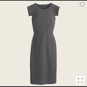 COPY - J. Crew Sleek Stretch Wool Dress w/Capped Sleeves